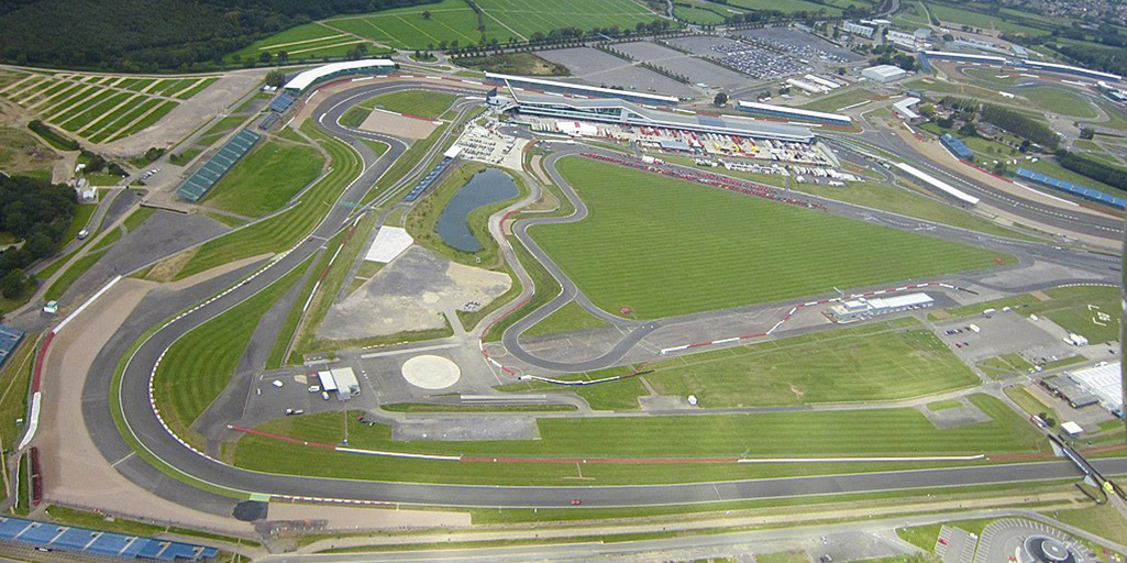 aerial view Silverstone circuit