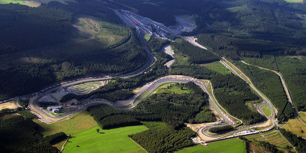 aereal view Spa-Francorchamps circuit