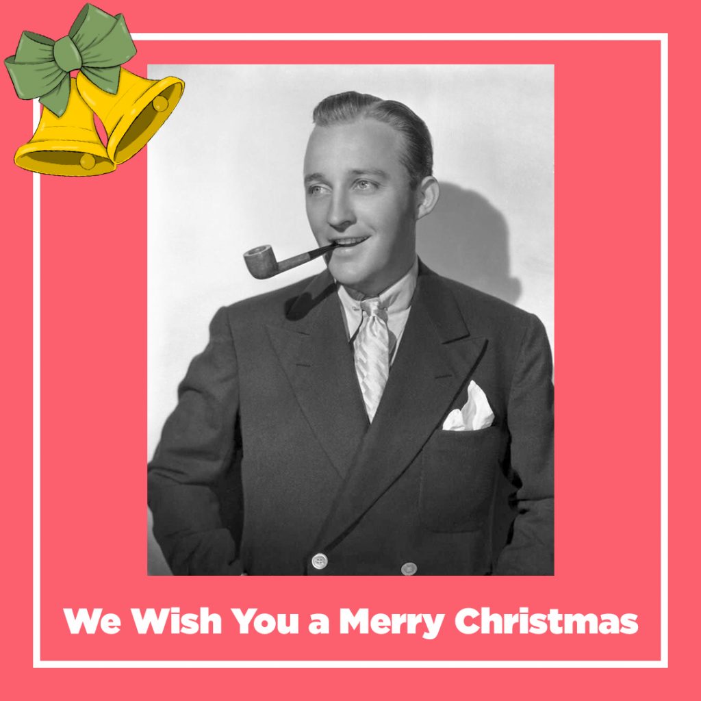 Bing Crosby tarjeta navideña