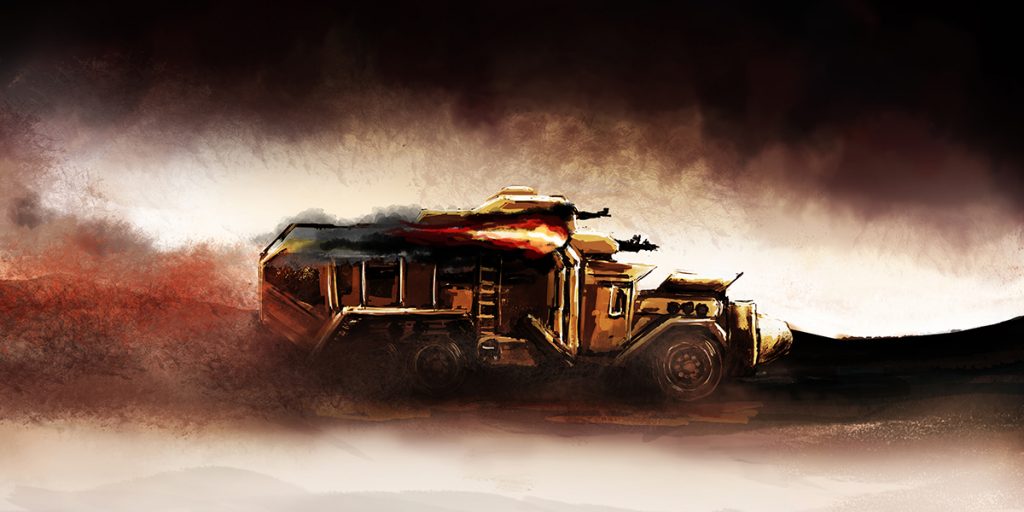 Ilustración inspirada en Mad Max