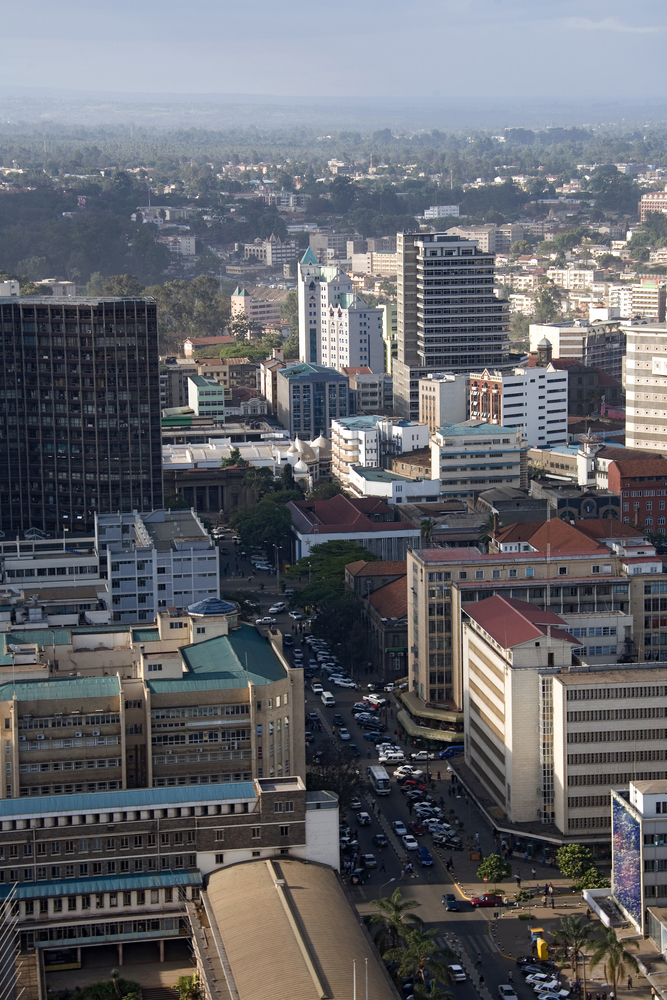 ciudad Nairobi trafico